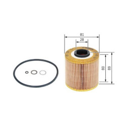 Bmw BOSCH Yag Filtresi 11421727300 E30 E34 E36