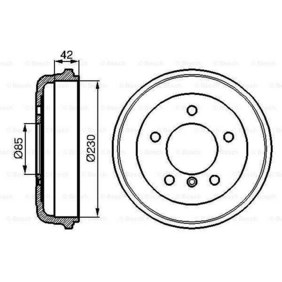 Mercedes BSG Kampana Arka A6014235101 MB.207 208 209 Mercedes BSG Kampana Arka A6014235101 MB.207 208 209 yedek parça