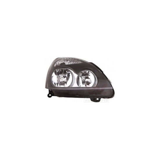 Clio 2 - II Far Lambası Sağ Çift Optik İçi Siyah 7701054063 yedek parça