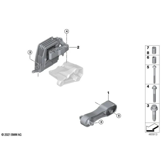 Bmw FEBI Motor Kulagi 22119454384 F40 F44 X1 yedek parça