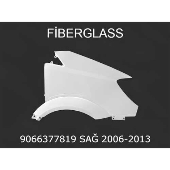HASPART Çamurluk Sprt W906 Sağ Ön Fiberglass 2006-2013 9066377819HSP yedek parça