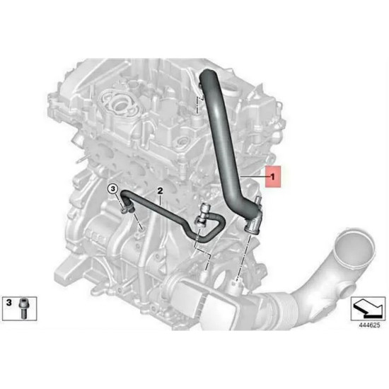 Bmw IOE-BMW Havalandirma Hortumu 11157623746 F20 LCI F21 Bmw IOE-BMW Havalandirma Hortumu 11157623746 F20 LCI F21 yedek parça