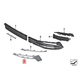 Bmw IOE-BMW Tampon On Izgara Kaplama : L 51117385281 G30 G31