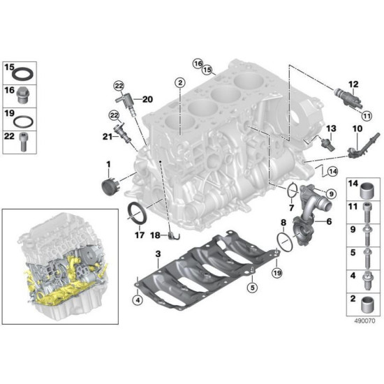 Bmw IOE-BMW Valf BMW 11428490015 G20 G21 G30 Bmw IOE-BMW Valf BMW 11428490015 G20 G21 G30 yedek parça