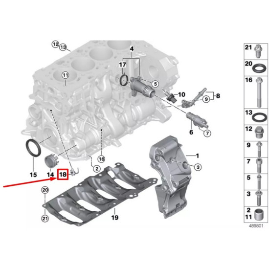 Bmw IOE-BMW Yag Püskürtme Memesi  F20 LCI F21 LCI F22 F23 F45 F46 F30 F31 F34 4F32 F33 F36 F10 LCI F11 LCI G30 G31 G11 G12 X1 E84 yedek parça