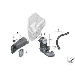 IOE-BMW Hava Filtre Borusu 13718573140 2F45 F46 5G30 G31 6G32 G11 G12 8G15 X3 G02 X5 G05