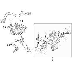IOE-BMW Hortum Devirdaim Termostat Arası 11518482254 G20 G21 G28 G30 G31 G32 G38 G11 G12 X3 G01 X4 G02 X5 G05
