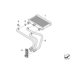 Bmw IOE-BMW Kalorifer Radyator Borusu 64116922602 E60 E61 E63