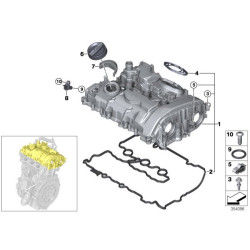 IOE-BMW Külbütör Kapağı Üst Conta 11128618520 F20 F21 F22 F23 F30 F31 F34 F35 4F32 F33 F36 Gran coupe 5G30 G31 G38 X1 F48 X2 F39 X3 G01 X4G08