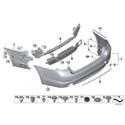 Bmw IOE-BMW Tampon Arka Folyo : L BMW 51127385755 G30 G31 Bmw IOE-BMW Tampon Arka Folyo : L BMW 51127385755 G30 G31