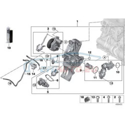 IOE-BMW Termostat Contası 11518472113 2F45 F46 G30 G31 G32 X1 F48 X2 F39