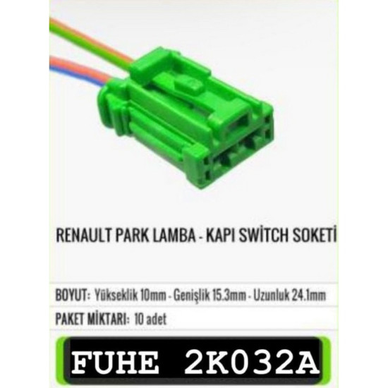 İthal Soket Megane Iı Klıma Röle H:10.0 W:15.3 L:24.1 2K032 İthal Soket Megane Iı Klıma Röle H:10.0 W:15.3 L:24.1 2K032 yedek parça