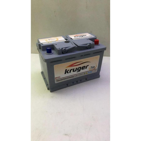 AKÜ 75 AMP 640A (EN) KRUGER KB12V75 AKÜ 75 AMP 640A (EN) KRUGER KB12V75 yedek parça