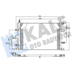 Volvo KALE Klima Radyatoru 30676602 S60 S80 V70