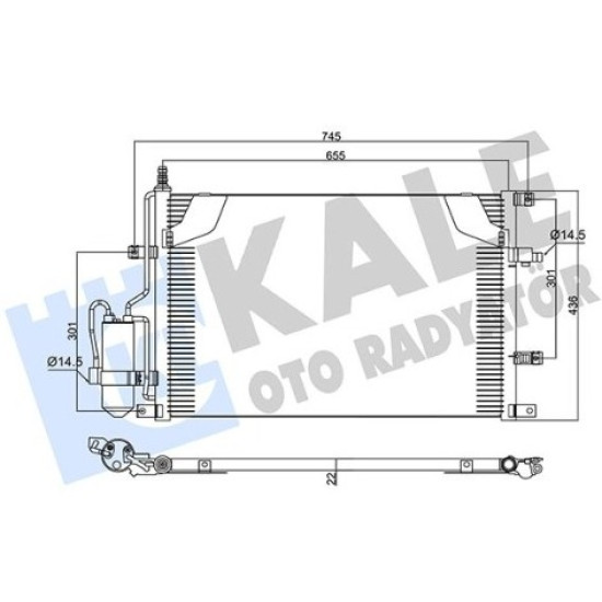 Volvo KALE Klima Radyatoru 30676602 S60 S80 V70 yedek parça