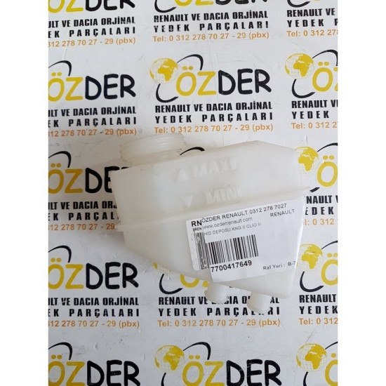 Clio 2 - II Direksiyon Fren Hidrolik Deposu 7700417649 yedek parça