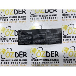 Clio 2 - II Ön Panel Yazı Etiketi 8200244633