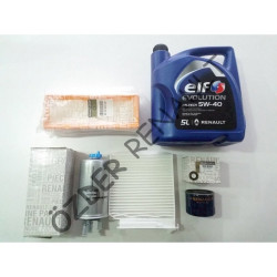 Duster 1 - I Yağ Bakım Seti (Yağ Filtresi+Hava Filtresi+Polen Filtresi+Mazot Filtresi 5/40 5 Litre) 8200768927 - 8200985420 - 7701062227 - 164002137R Duster 1 - I Yağ Bakım Seti (Yağ Filtresi+Hava Filtresi+Polen Filtresi+Mazot Filtresi 5/40 5 Litre) 8200768927 - 8200985420 - 7701062227 - 164002137R