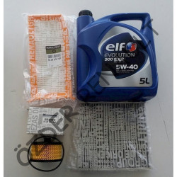 Duster 2 - II Yağ Bakım Seti (Yağ Filtresi+Hava Filtresi+Polen Filtresi+5/40 5Lt Elf Motor Yağı) 152095084R - 165467674R - 272770567R