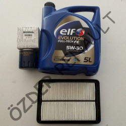 Kadjar Yağ Bakım Seti ( Yağ Filtresi+Hava Filtresi+5/30 5Lt Partikül Elf Motor Yağı) 152089599R - 165464EA0C Kadjar Yağ Bakım Seti ( Yağ Filtresi+Hava Filtresi+5/30 5Lt Partikül Elf Motor Yağı) 152089599R - 165464EA0C