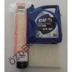 Logan 1 - I Yağ Bakım Seti ( Yağ Filtre+Hava Filtresi+Polen Filtresi+5/40 5Lt Elf Motor) 7700274177 - 7701477208 - 7700424098