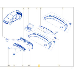 Mais Clıo Sport Tourer Arka Tampon 8900100239 Mais Clıo Sport Tourer Arka Tampon 8900100239
