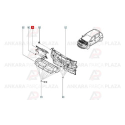 Mais Göğüs Sacı Sessizleştirici Yeni Sandero 679001362R Mais Göğüs Sacı Sessizleştirici Yeni Sandero 679001362R