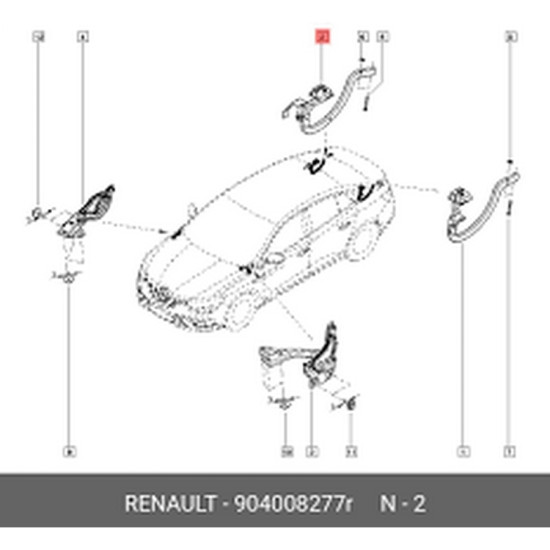 Mais Kaput Menteşesi Megane Iv Sedan 904008277R yedek parça