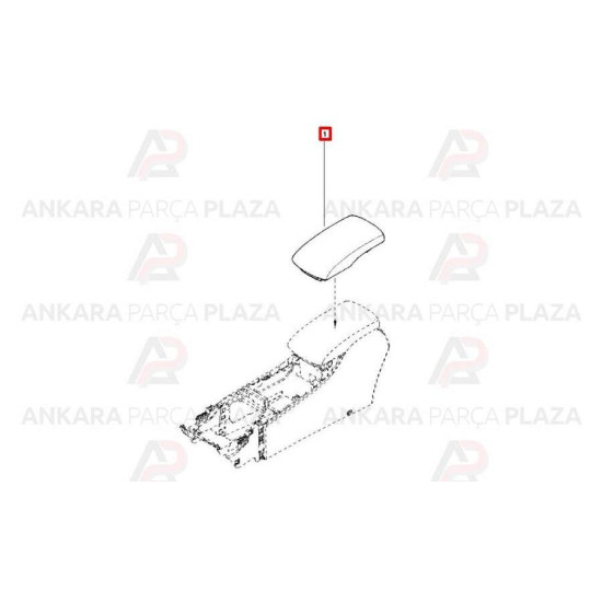 Mais Konsol Kapağı Latıtude 969200884R yedek parça