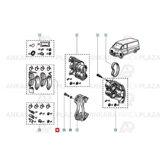 Mais Ön Fren Balatası Trafic 7701203918 Mais Ön Fren Balatası Trafic 7701203918 yedek parça