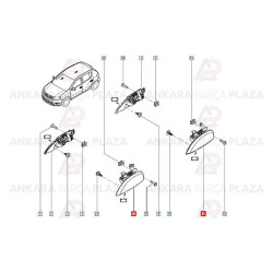 Mais Ön Kapı Dıs Tutamak Symbol 806077408R Mais Ön Kapı Dıs Tutamak Symbol 806077408R