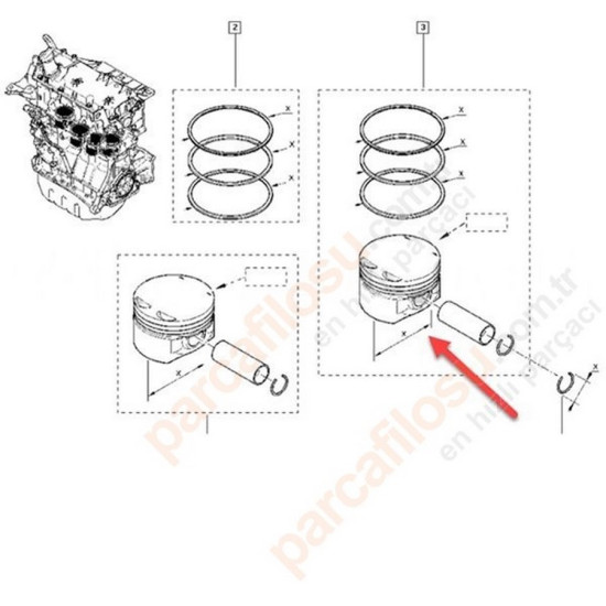 Mais Piston Clıo Iv 7701478731 yedek parça