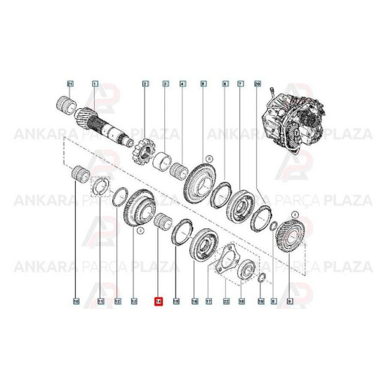 Mais Rulman Fluence Dc4 322685537R Mais Rulman Fluence Dc4 322685537R yedek parça