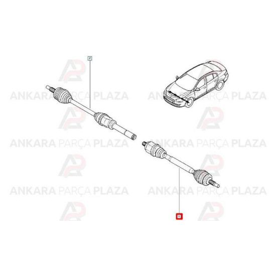 Mais Sol Aks Fluence 8200936309 yedek parça