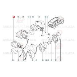 Mais Sol Dikiz Aynası Logan Wagon 6001549678 963027472R