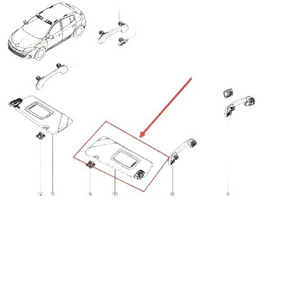 Mais Sol Güneşlik Megane-Iıı Tou Iıı 964010028R yedek parça