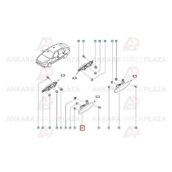 Mais Sol Kapı Dış Açma Kolu Yeni Symbol 806079755R
