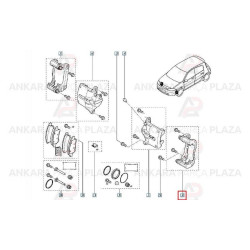 Mais Sol Ön Kaliper Bm/Lm Megane Iı 7701208553 Mais Sol Ön Kaliper Bm/Lm Megane Iı 7701208553