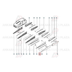 Mais Sol Ön Kapı Bandı Clıo Iv 808213348R Mais Sol Ön Kapı Bandı Clıo Iv 808213348R