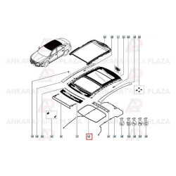 Mais Sunroof Ön Fitil Talisman 739505227R