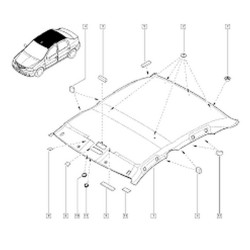 Mais Tavan Döşemesi Logan Hatchback 8200753937
