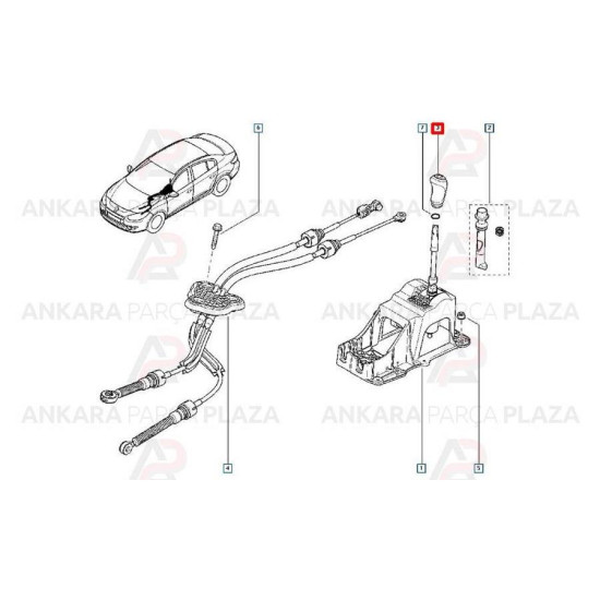 Mais Vites Kolu Topuzu Fluence 328650021R yedek parça