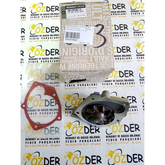 Megane 1- I Devirdaim Su Pompası 7701479043 Megane 1- I Devirdaim Su Pompası 7701479043 yedek parça