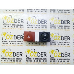 Megane 2 - II Dörtlü Flaşör Düğmesi 8200407415 Megane 2 - II Dörtlü Flaşör Düğmesi 8200407415