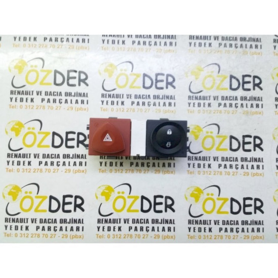 Megane 2 - II Dörtlü Flaşör Düğmesi 8200407415 yedek parça