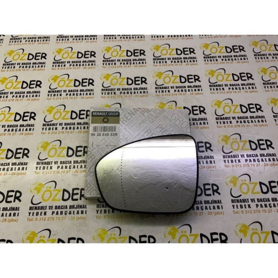 Megane 4 - IV Dış Ayna Camı Sol Kör Noktalı 963664523R Megane 4 - IV Dış Ayna Camı Sol Kör Noktalı 963664523R yedek parça