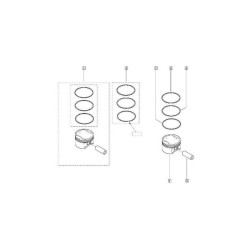Megane 4 - IV Motor Piston Sekman Takım Std 120A10724R Megane 4 - IV Motor Piston Sekman Takım Std 120A10724R