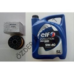 Megane 4 - IV Yağ Bakım Seti (Yağ Filtresi+Elf 5w40 5 LT Motor Yağı) 152095084R