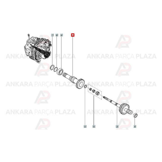 Orjinal Birinci Grup Mili Fluence Dc4 322010595R yedek parça