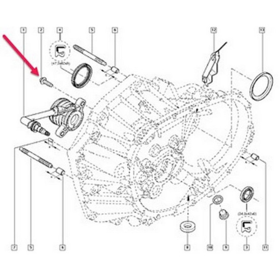 Orjinal Civata M8X125 Merkezin 306206822R 8200790219 yedek parça